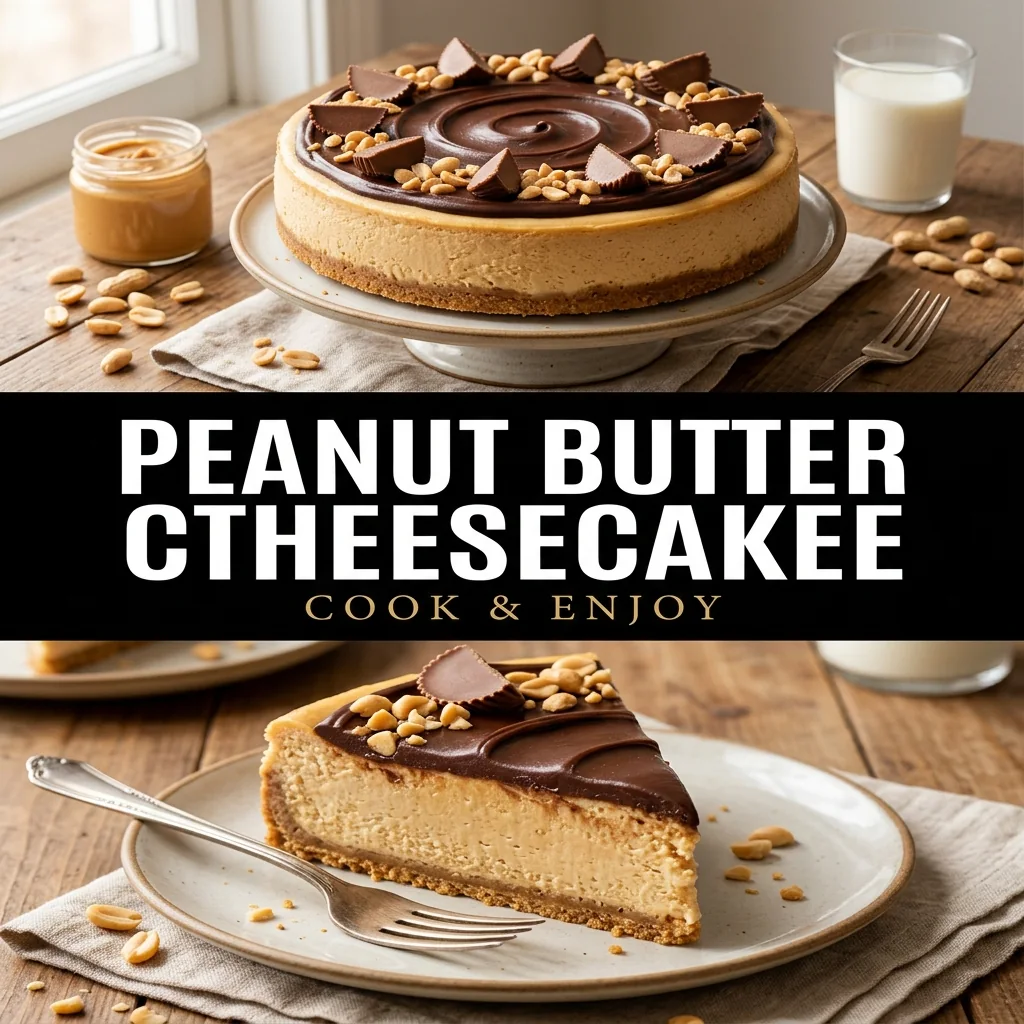 Peanut Butter Cheesecake recipe poster